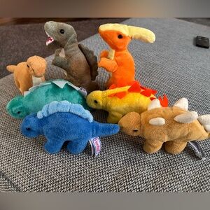 Prextex Plush Dinosaur Toy Set - Multicolor